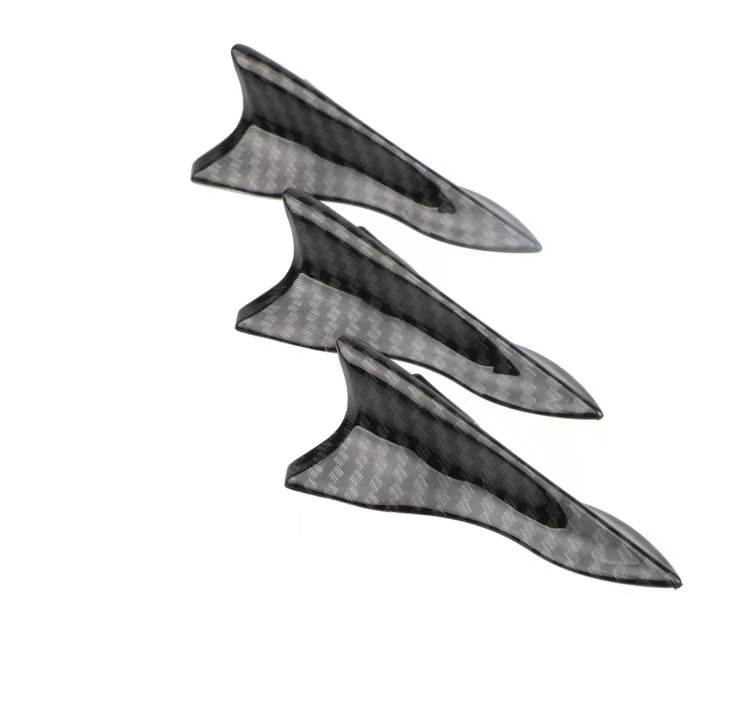 UV-geschützt & wetterfeste 6 stücke Schwarz Auto EVO-Stil PP Dach Shark Flossen  Spoiler Flügel Kit Vortex generator WX-WSS11 - AliExpress