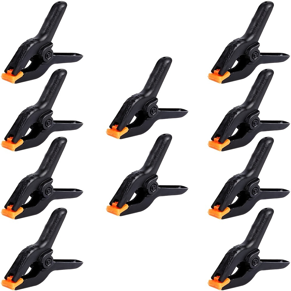 8 Pack Spring Clamps, 4.5inch Plastic Clips, Small Backdrop Clips, Clamps Heavy Duty, Spring Clips for Crafts, Backdrop Stand, Woodworking