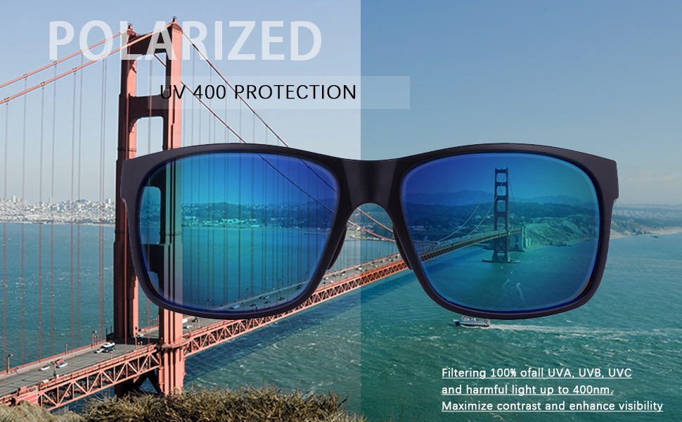 Maxjuli Polarized Sunglasses, Oversized Ultra Light And Thin Frame