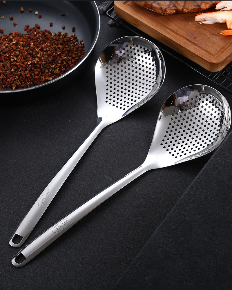 Stainless Steel Colander Skimmer Slotted Spoon Heavy Duty Temu