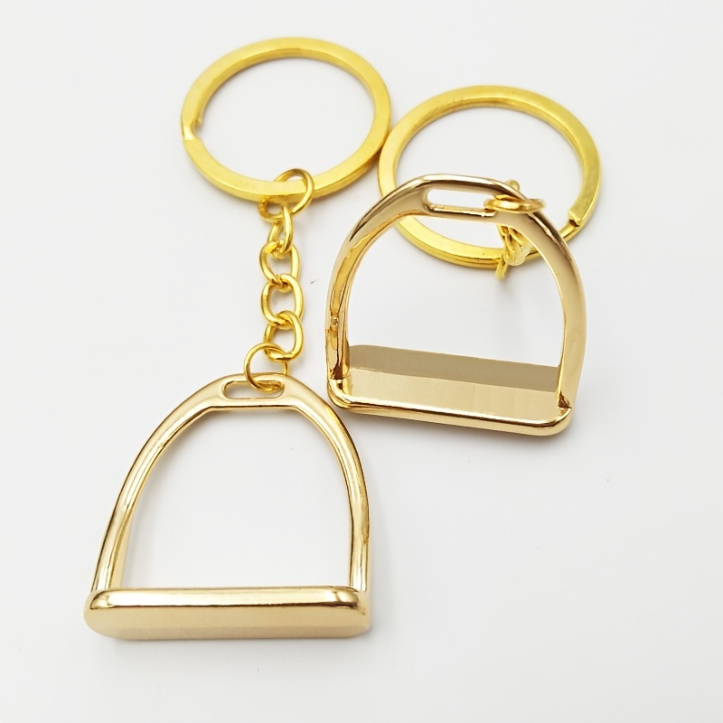 

1pc Personality Stirrup Keychain Alloy Accessories For Loving Horse Sports Enthusiasts, Ideal Choice For Gifts