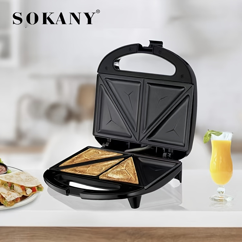 SOKANY GRILL Maker Electric Grill Nonstick Grid Sandwich Panini Maker  Griddle