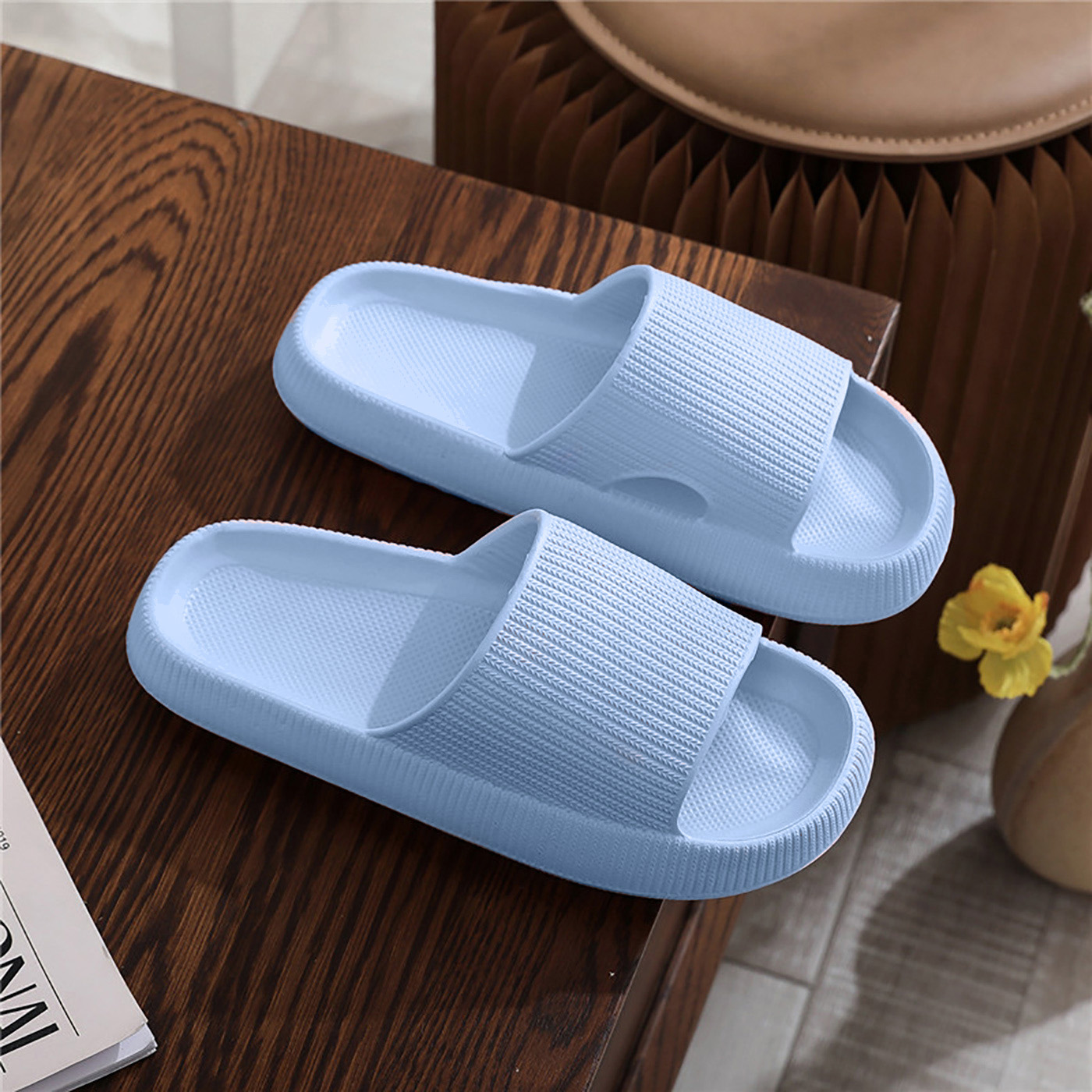 Women's Super Soft Eva Thick Platform Minimalist Comfortable Indoor Bathroom Non-slip Slippers, Women's Slippers - Temu