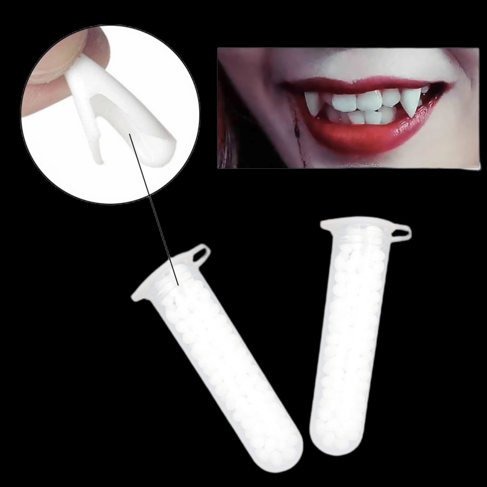 Halloween Vampire Teeth Teeth Glue Suit - Toys & Games - Temu