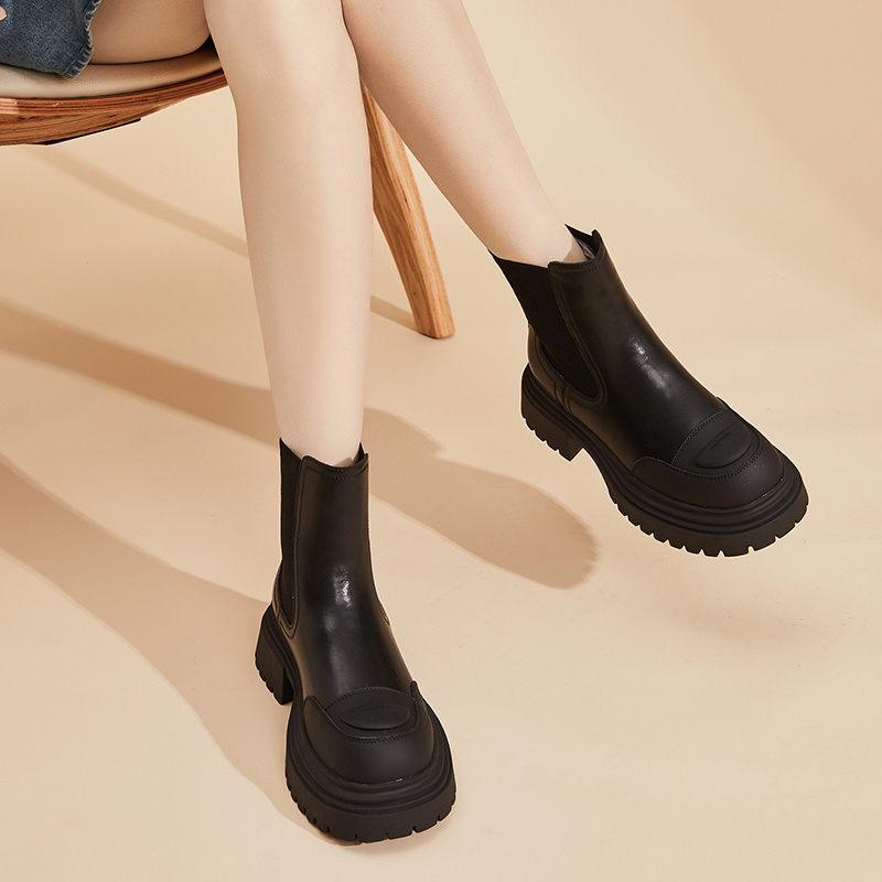 JY Shoes - Flat Mid-Calf Boots