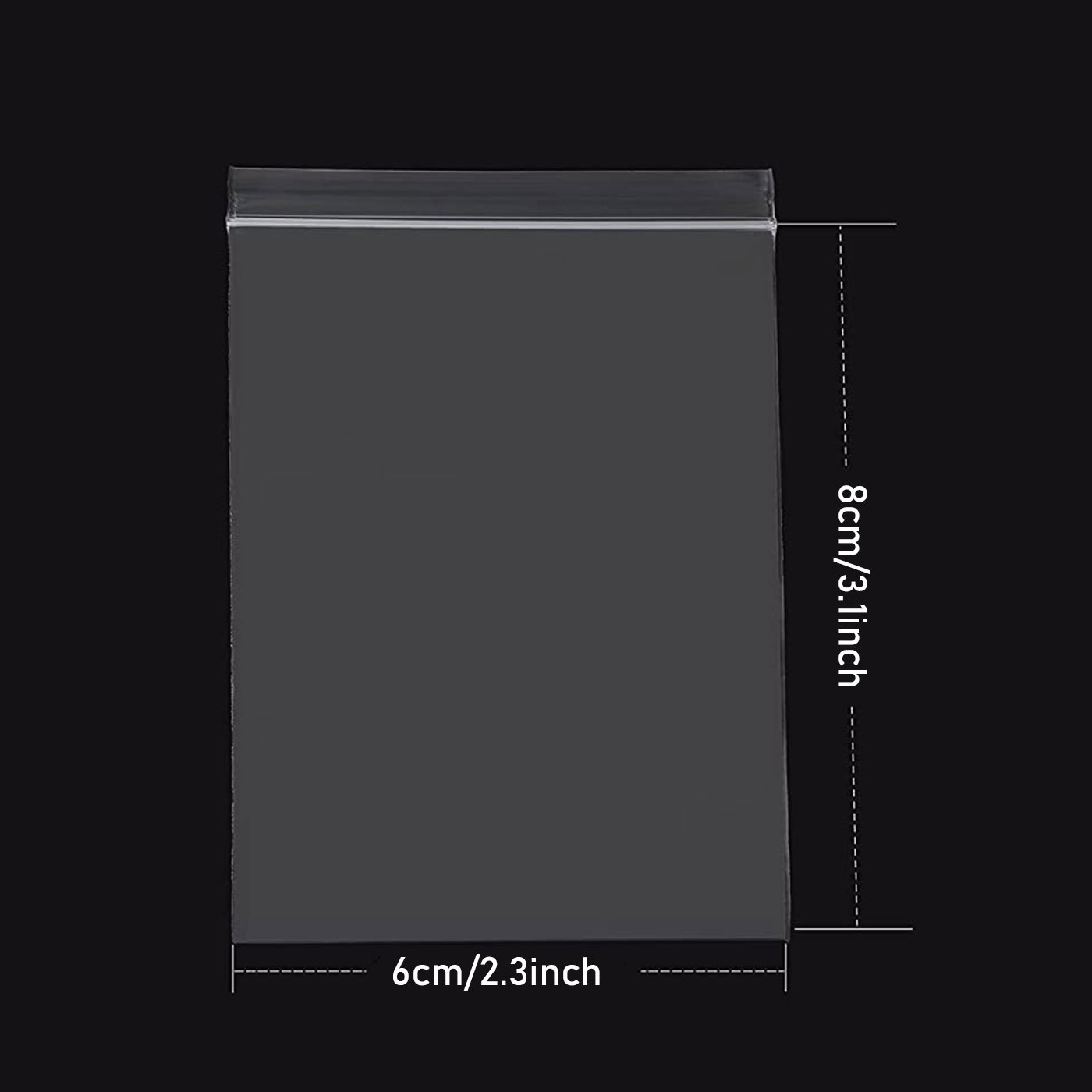 100Pcs Small Zip Lock Baggies Plastic Packaging Bags Small Storage Bags  Zipper Bag Selfadhesivebag (Size: 4*6cm 5*7cm 6*8cm 7*10cm, Color:  Transparent)