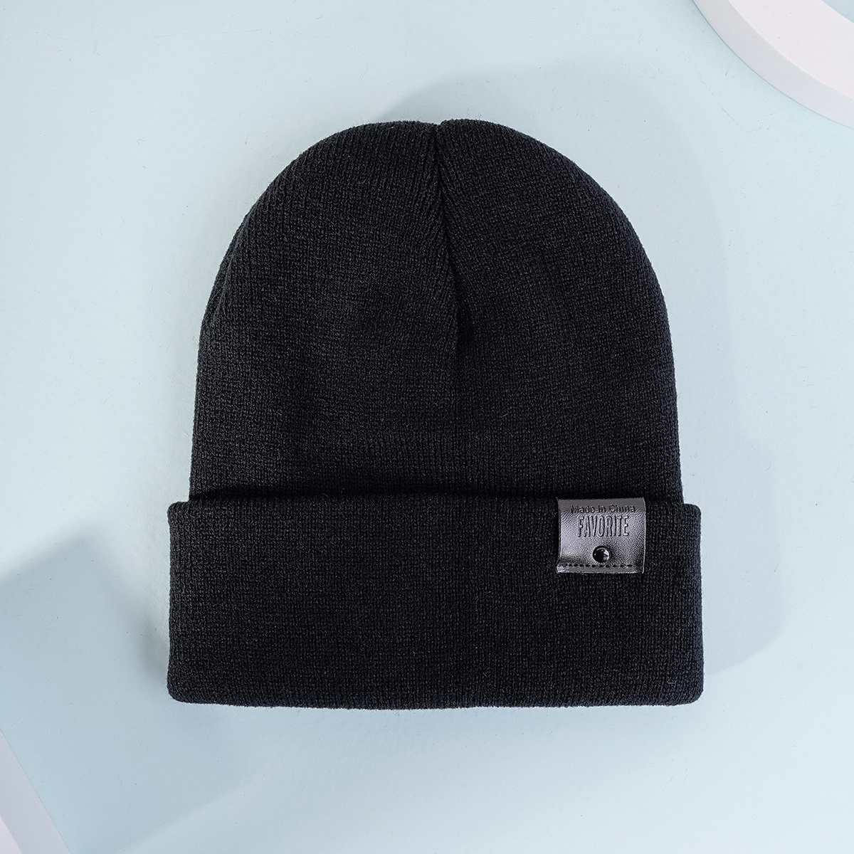 Men's Knitted Hat And Gloves Set