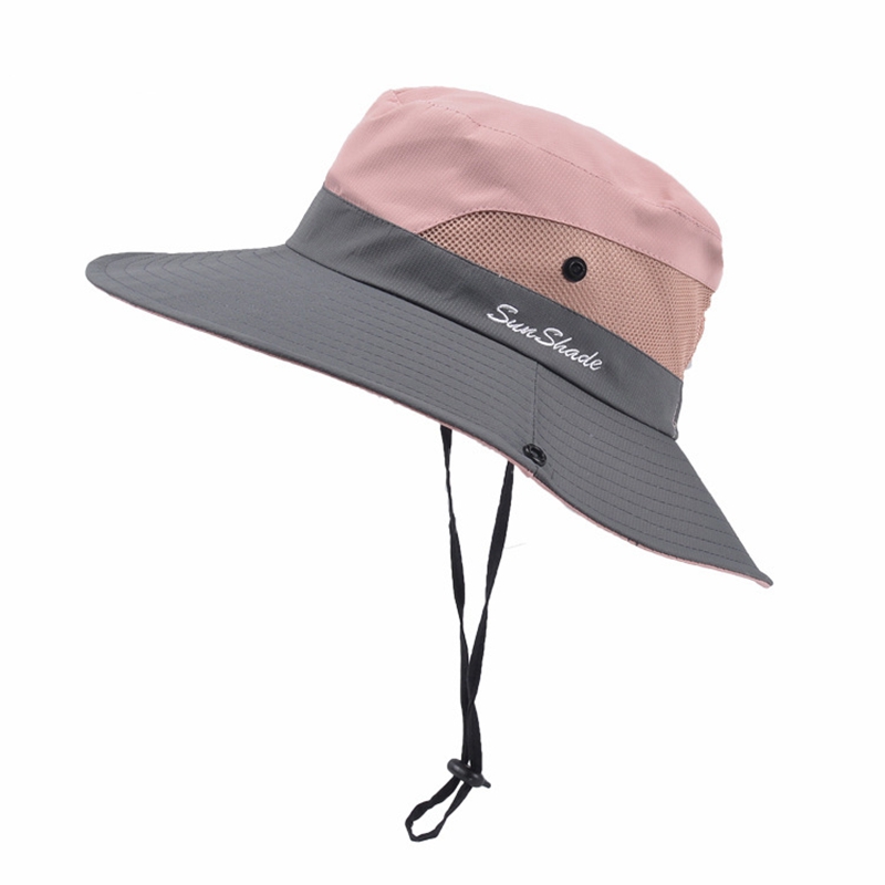 Ludlz Women Summer Sun Visor Hat Wide Brim UV Protection Cap Elastic Hollow Top Hat Beach Hat for Beach Travel Outdoor Sports, Women's, Size: One Size