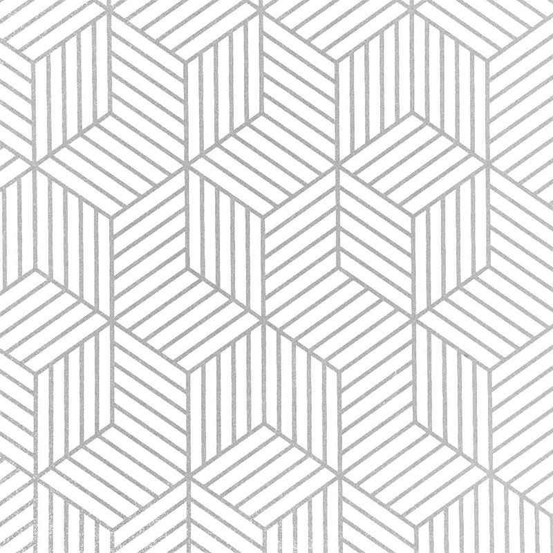 1pc Silvery Geometric Hexagon Contact Paper Modern Home Temu