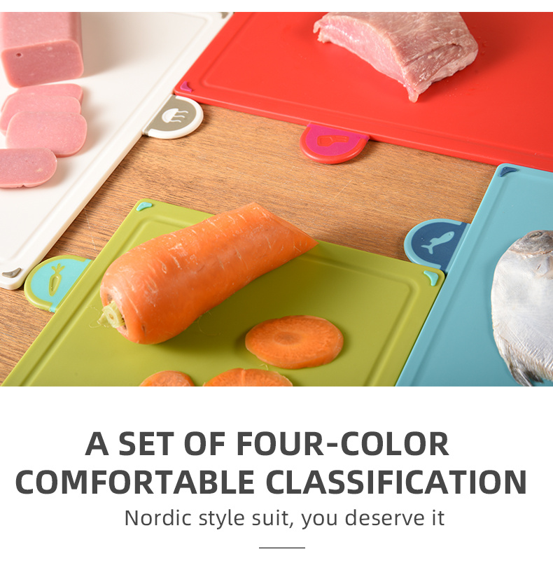 Color-coded Cutting Board Set With Holder - Non-slip, Dishwasher Safe, Easy  To Clean - Perfect For Kitchen Chopping And Food Preparation - Temu
