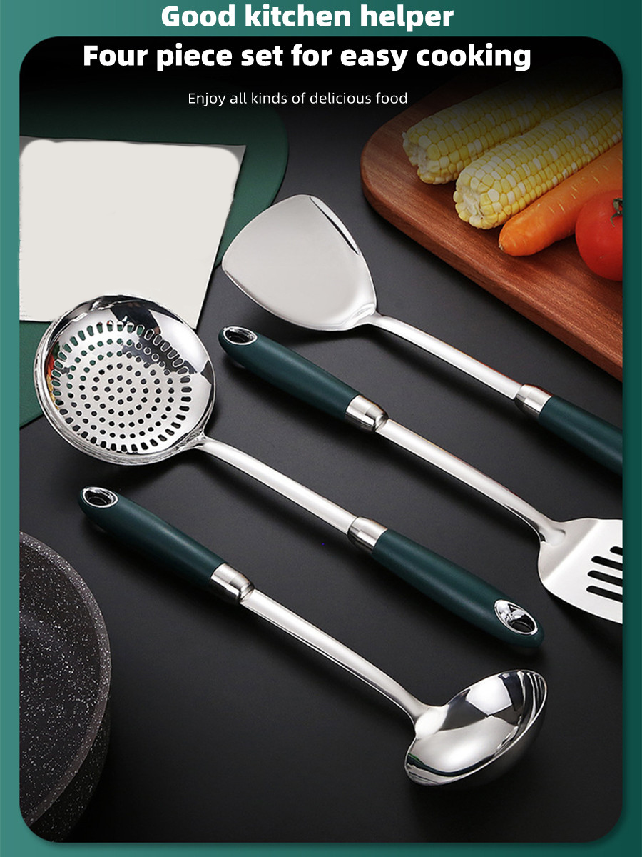 Durable 304 Stainless Steel Spatula Spoon Colander Perfect Temu