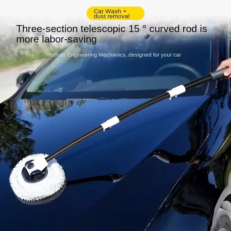 Car Cleaning Brush Car Wash Brush Telescoping Long Handle - Temu