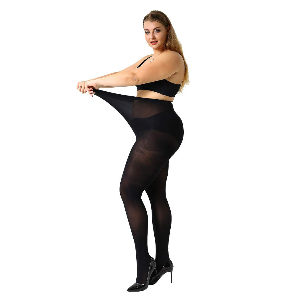 Women's Plus Size Opaque Microfiber Tights Solid Colored - Temu