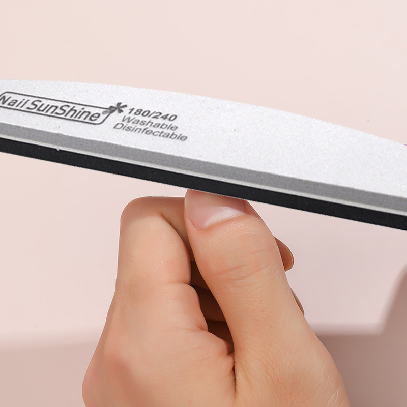 Nail File Strips 180/240 Grit Double sided Filers Shaping Temu United