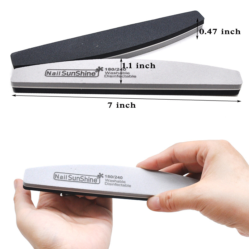 Nail File Strips 180/240 Grit Double sided Filers Shaping Temu