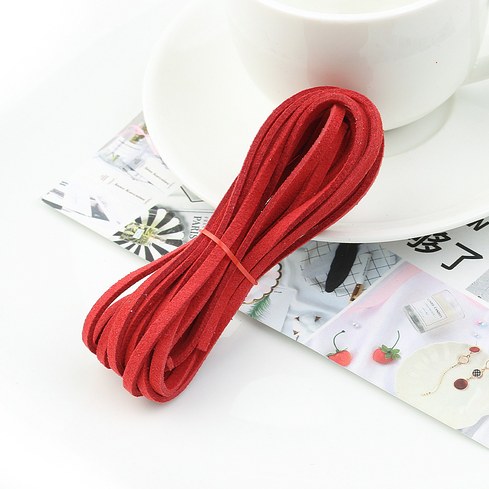 10 Bundles 1meter Suede Korean Velvet Leather Cord String - Temu