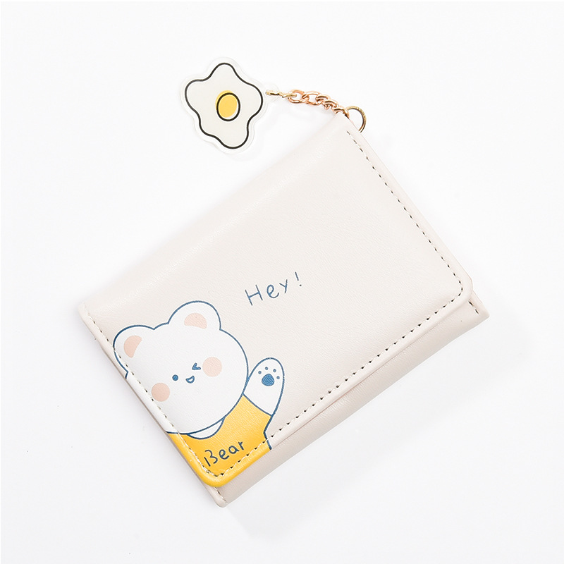 Cartoon Graphic Small Wallet, Women's Cute Wallet With Card Slots & Id  Window - Temu