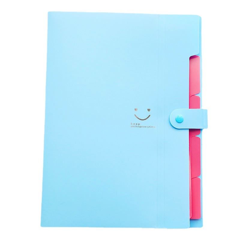 Smile File Folder Plastic A4 Document Bags Material Folder Temu