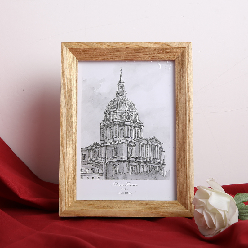 White Wax Solid Wood Picture Frame Stand Vertical Dual Temu