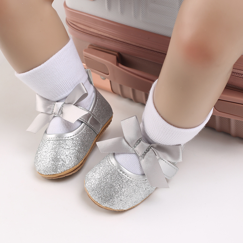 Girls Dress Shoes Closed Toe Flats Ankle Strap Princess Ballet Flat