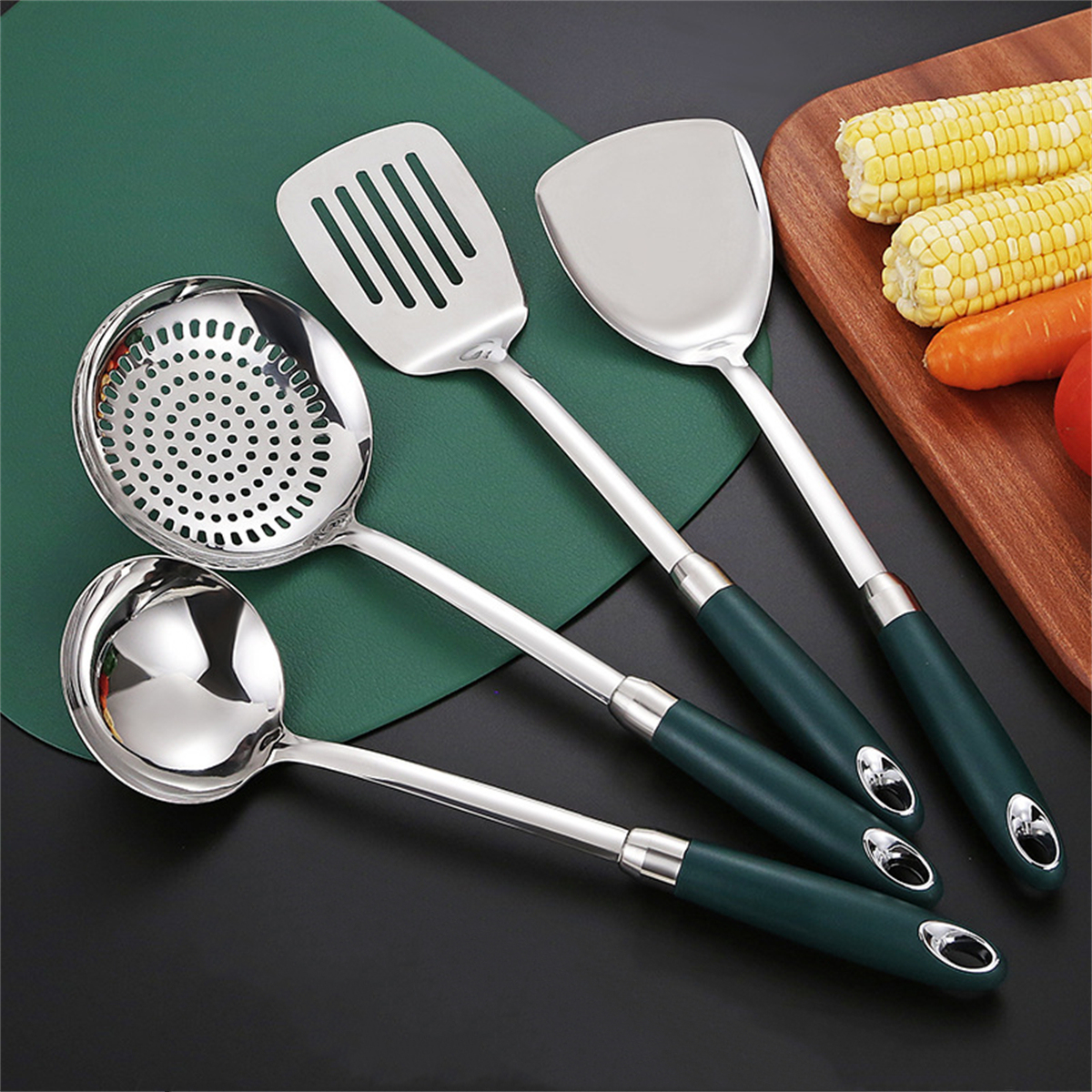 Durable 304 Stainless Steel Spatula Spoon Colander Perfect Temu