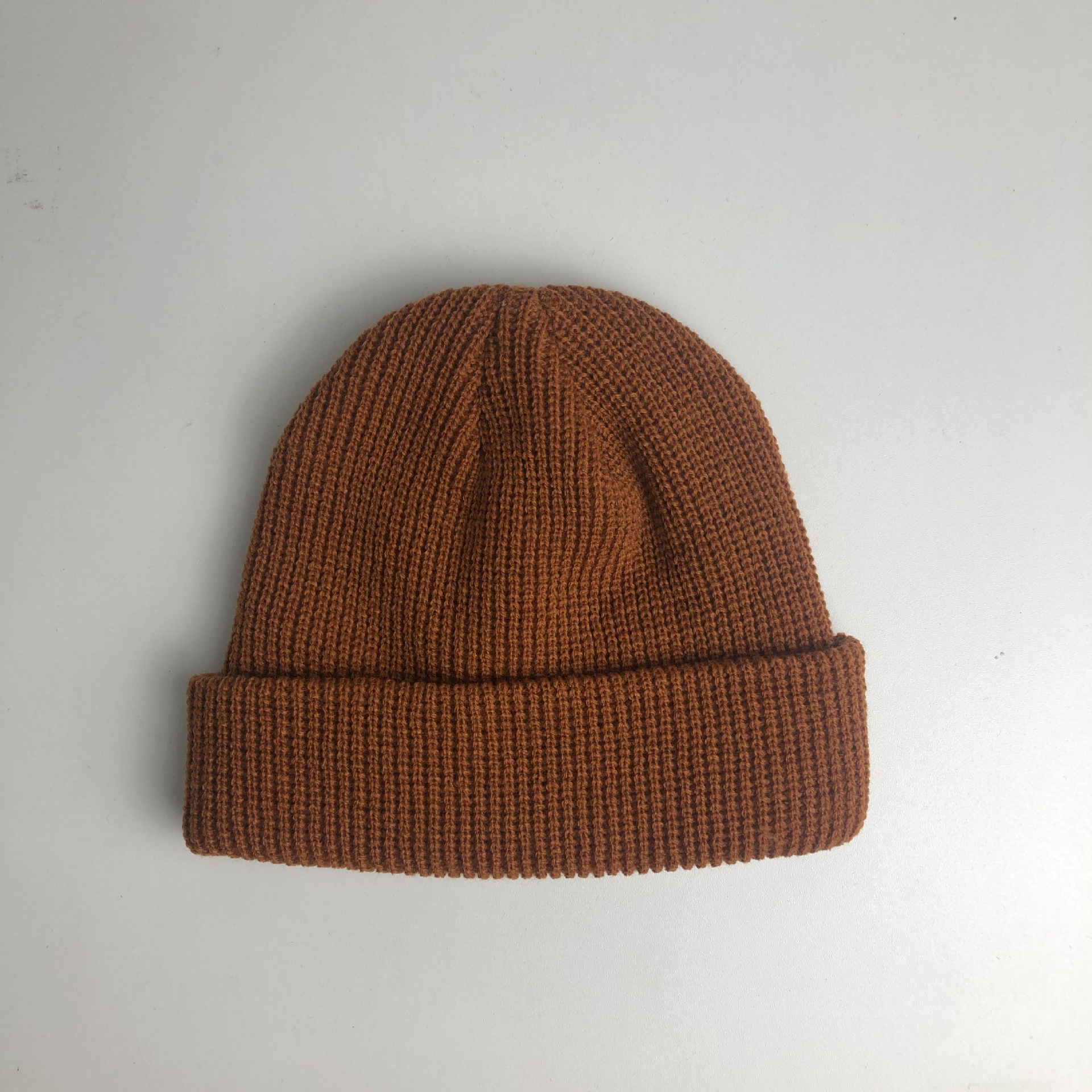 Unisex Knitted Solid Winter Beanie Hat Warm Bonnet Cap