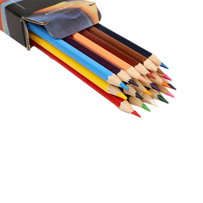 18 Couleur en boîte Crayon de Couleur Gras，Non-toxique Pour Art Peinture  Crayons - Coloris assortis