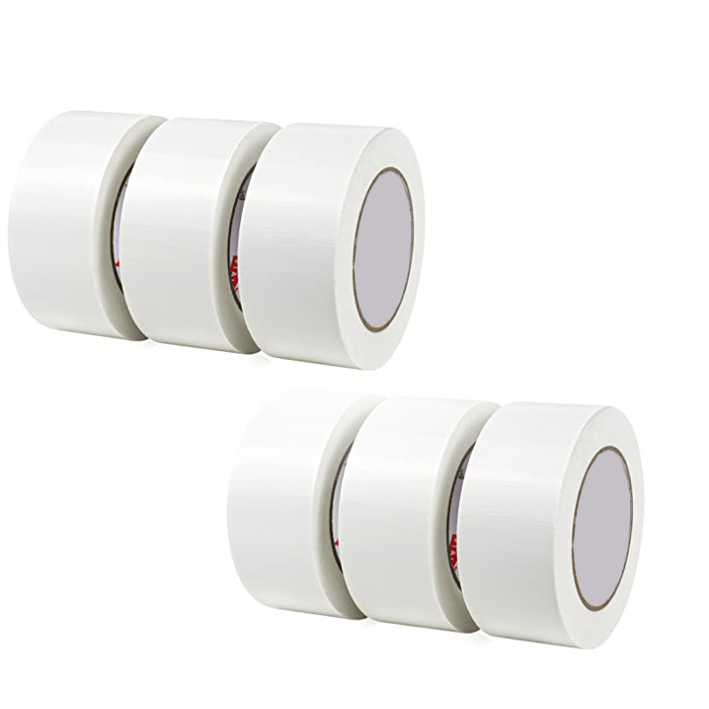 Duct Tape Heavy Duty,Multi-Purpose White Duct Tape Waterproof 2 Inch X  65.52ft Strong Adhesive No Residue All-Weather Tear By Hand Duct Tape For  DIY