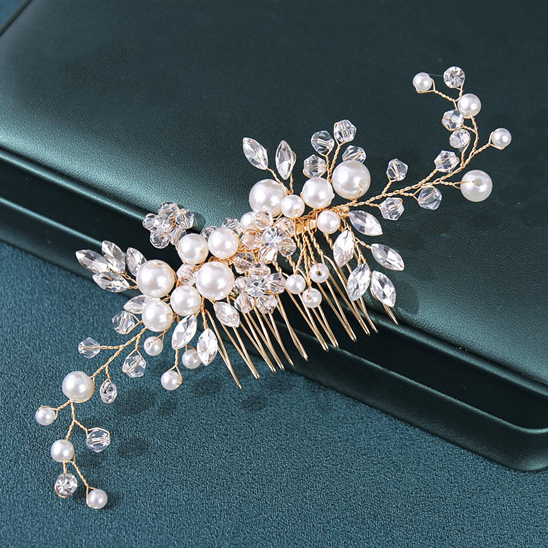 Pearl and Faux Diamonds Hair Pin for Adults, Wedding Hair