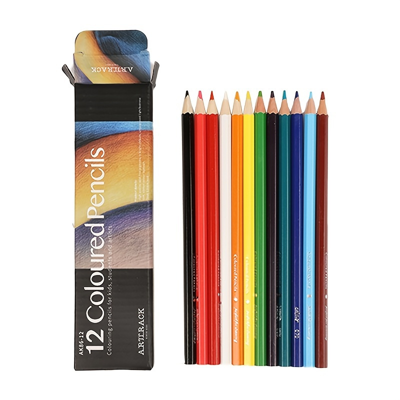 1set Of 12 Colors Professional Drawing & Coloring Pencils For Kindergarten  Kids