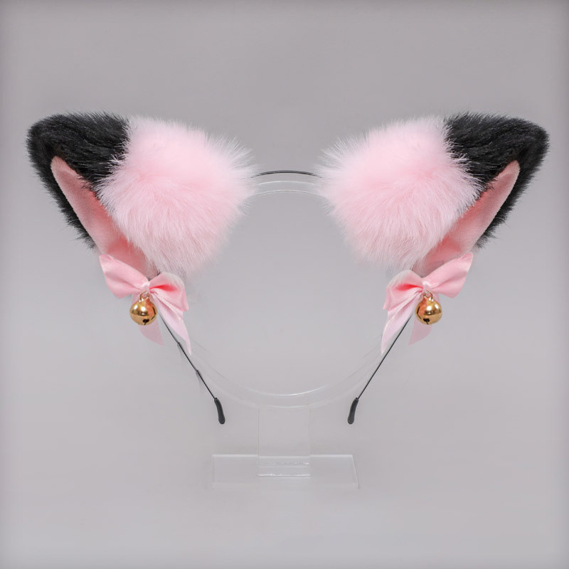 Anime Cute Fluffy Cat Ear Headband - Pink