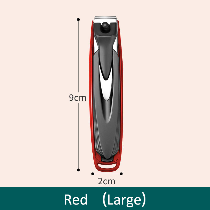 Large Nail Clipper With Catcher No Mess Anti Splash Fingernail