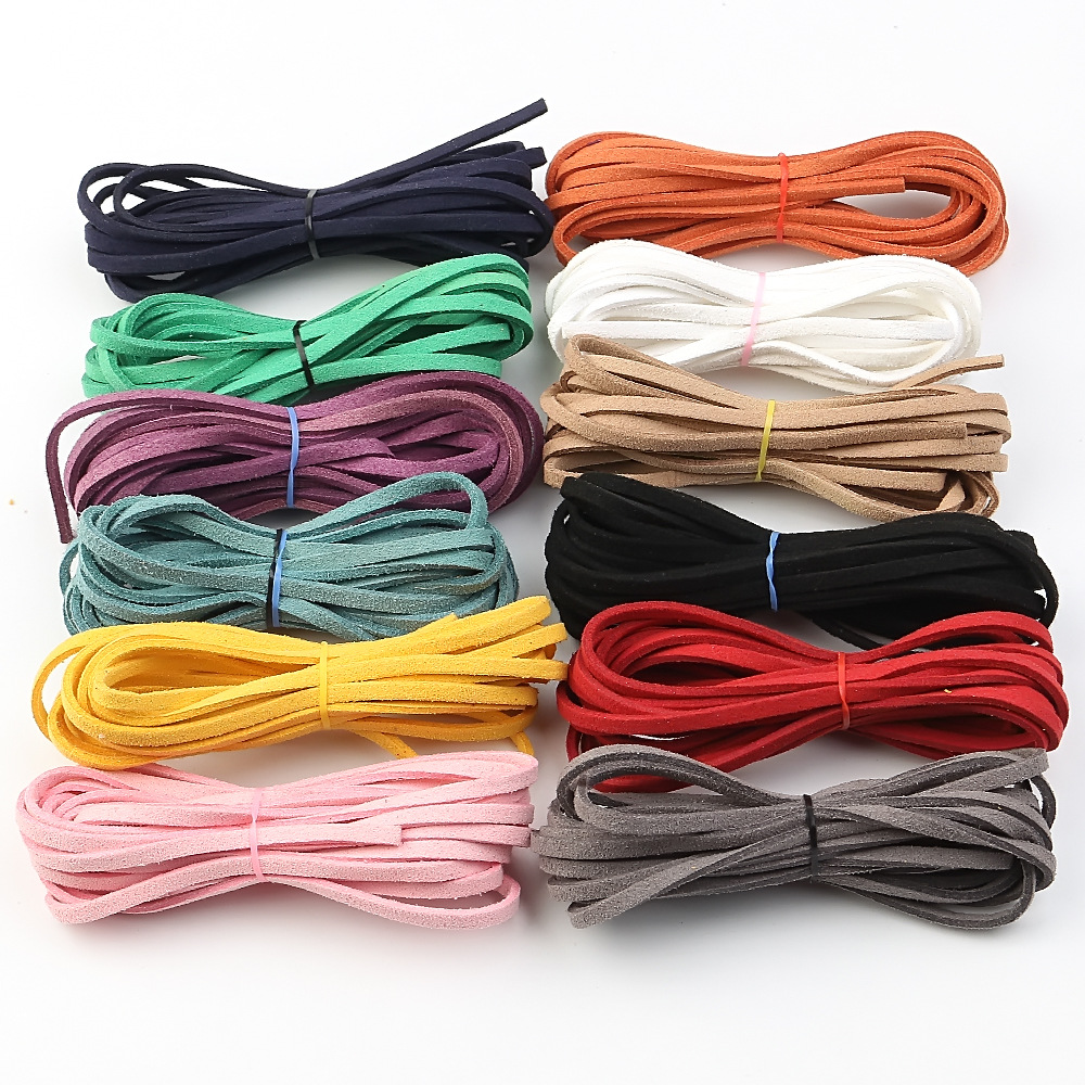 10 Bundles 1meter Suede Korean Velvet Leather Cord String - Temu