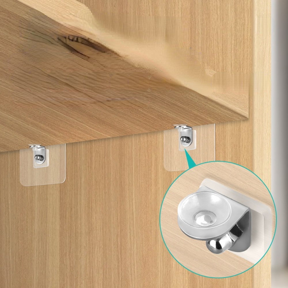 Shelf Support Adhesive Pegs Closet Partition Bracket Temu