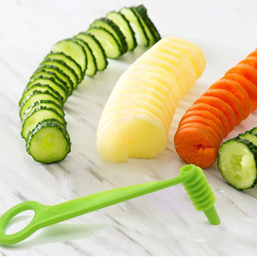 Potato Spiral, Hand Cucumber Cutter, Carrot Spiral Slicer, Carrot  Spiralizer, Spiral Salad Chopper, Kitchen Gadgets, Kitchen Accessories,  Kitchen Cooking Tools - Temu