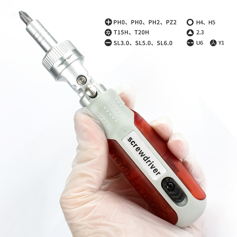 Spaceship Screwdriver, Ratchet Screwdriver Tool With Multi Anglerotation Industrial