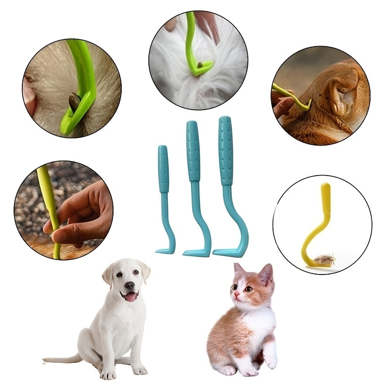 

Tick Removal Tool For Dogs, Cats Plastic Tick Puller Tick Grabber Entire Head & Body Pain-free