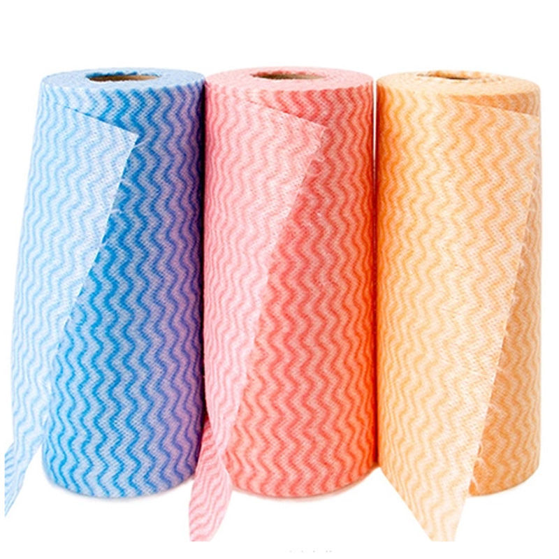 1 roll of   washable non woven cloth 50pcs per roll disposable dish towel lazy cloth suitable for   room bathroom toilet etc details 6