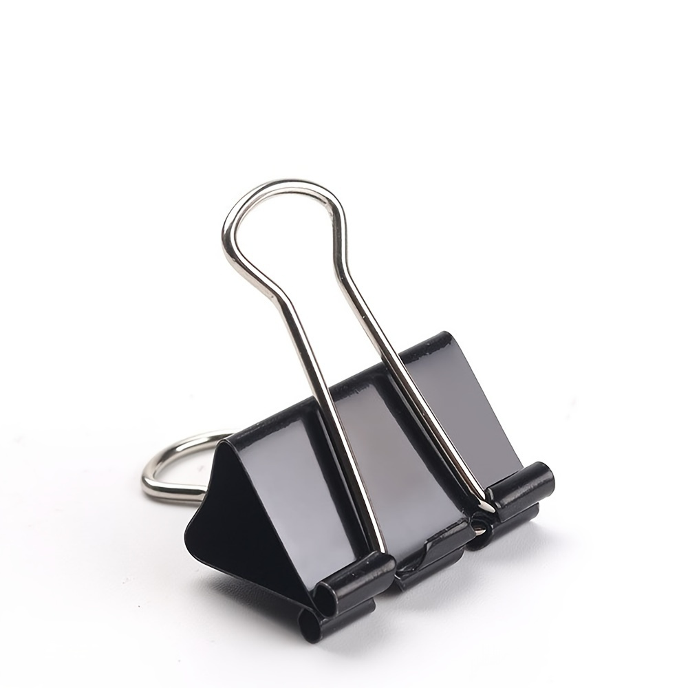 BLACK BINDER CLIP in black