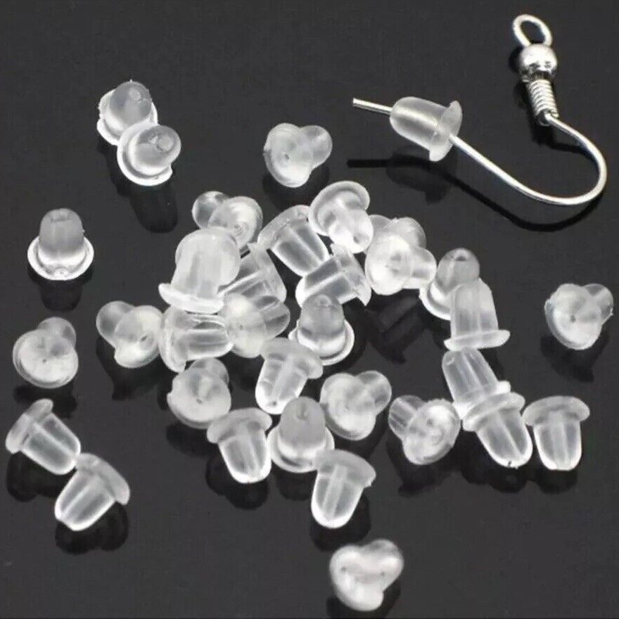 Earring Backs For Studs Earring Posts Clear Ear Hole Retainer Clear Earring  Safety Back Pads Backstops Replacement For Fish Hook Earring Studs Hoops -  Temu