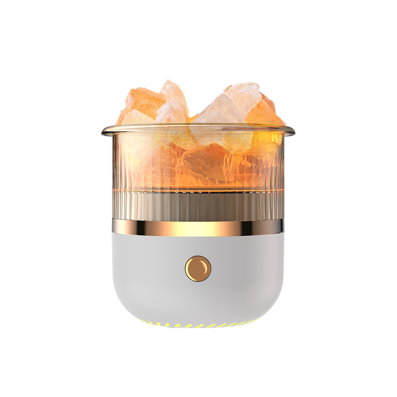 salt stone humidifier with aromatherapy and atmosphere light for office and bedroom