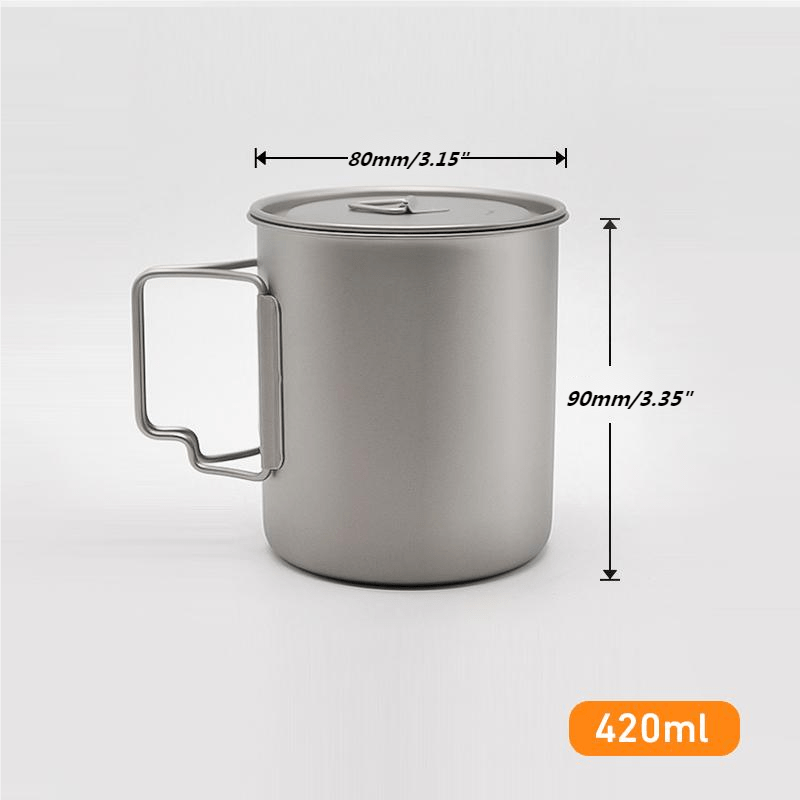 Aluminum Alloy Coffee Mug, Portable Lightweight Water Cup For
