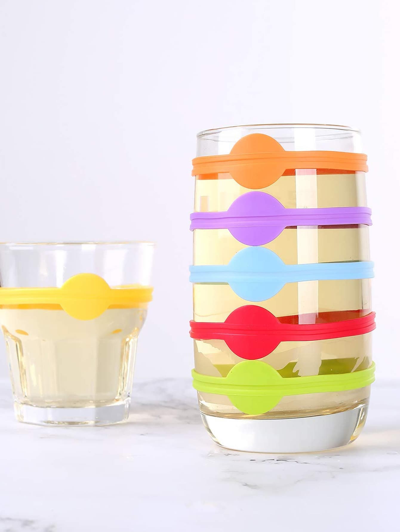 36 Colors Silicone Wine Glass Color Marker Set - Easy To Use And Durable  Party Cup Distinguisher Labels - Temu