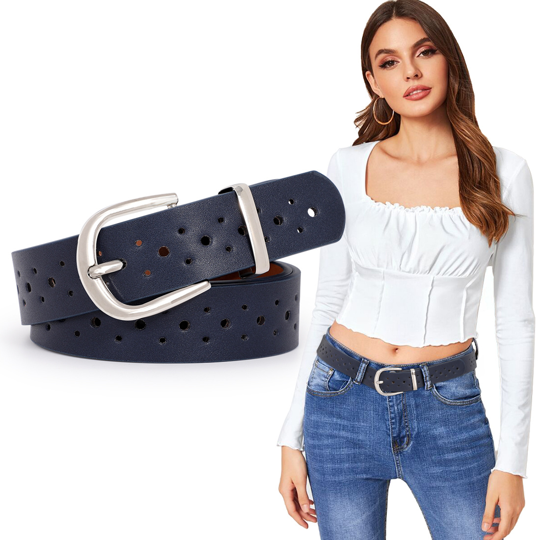 1pc Fashionable & Classic Style Women's Belt, Perfect For Daily