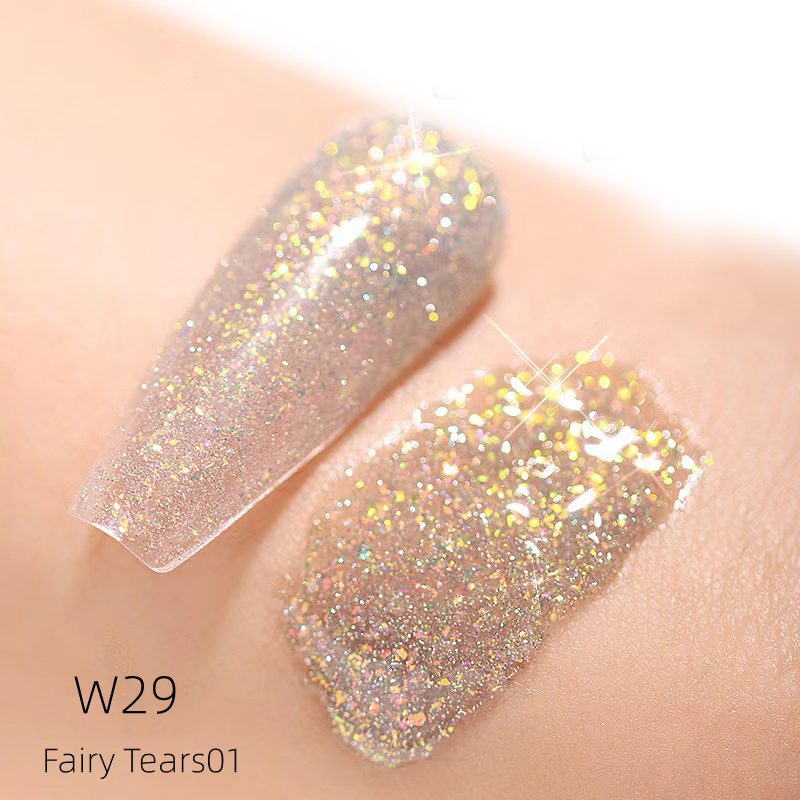 New Years Sparkling Champagne Nail Polish Gel Wraps – Off Color Nails