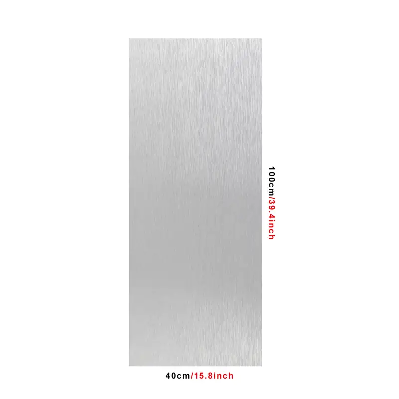 Thick Silvery Stainless Steel Brushed Contact Paper Peel And - Temu