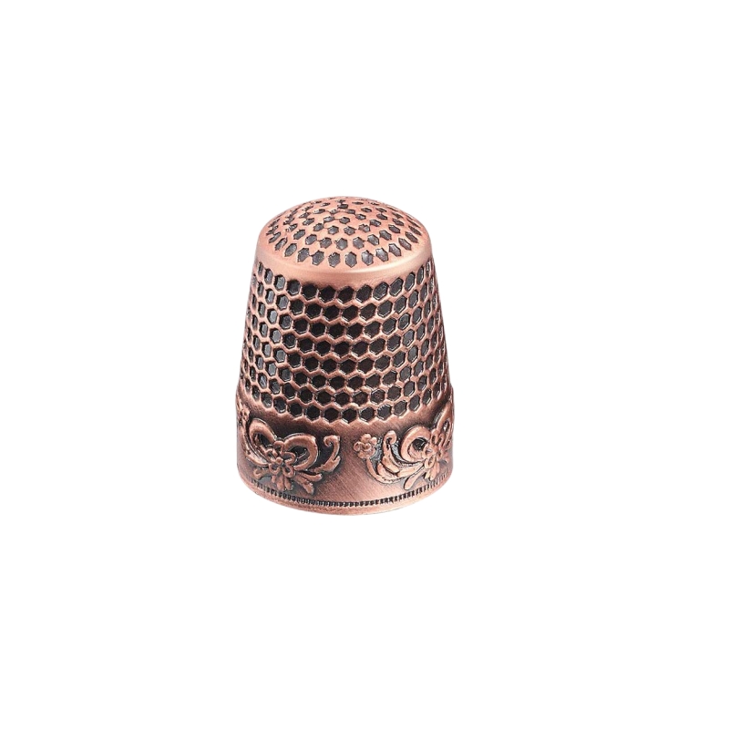 Dedal de costura, 2 piezas de acero inoxidable para costura, protector de  dedo de sastre acolchado, dedal de protección de dedos, anillo de  protección