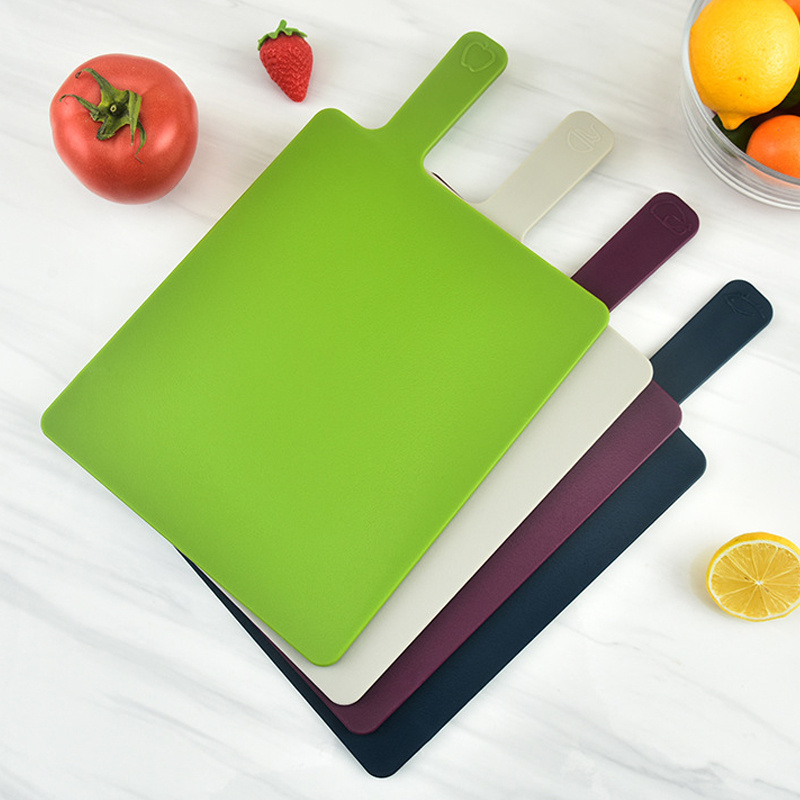 Color-Coded Plastic Cutting Board Set with Storage Stand - 4 Piece Set for  Various Food Types - Slip-Resistant Design - Dishwasher Safe