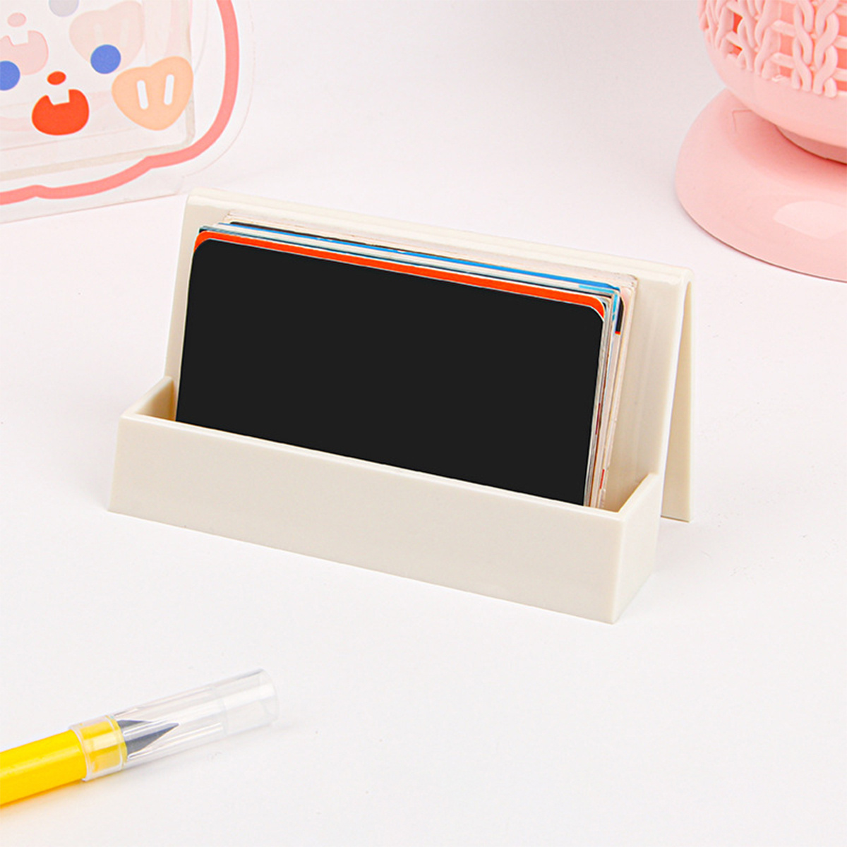 1pc Business Display Card Case Holder Stand Card Organizer Temu