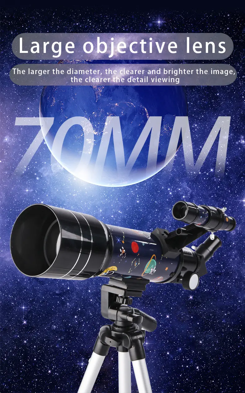 childrens astronomical telescope entry level can watch the stars and the moon cartoon birthday gift for children scientific and educational educational toys astronomical enlightenment and also can see the ground scenery details 6